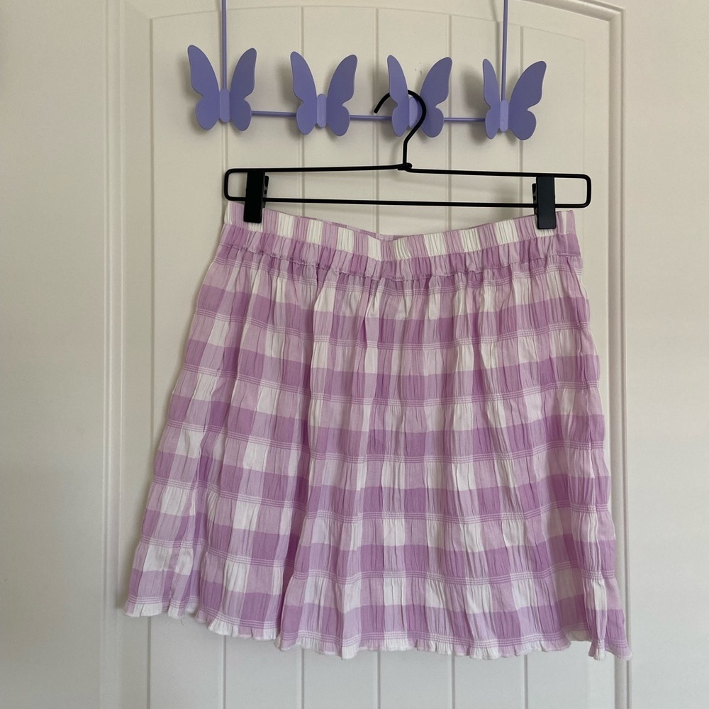 NWOT | Kendall & Kylie women’s plaid pull-on skirt — medium